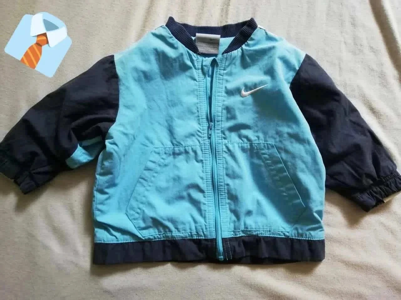 Nike Veste Bébé 9-12 mois Bleu Ciel Logo Bon état Sport stylé